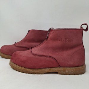 L.L BEAN SUEDE LEATHER THINSULATE GIRL'S ANKLE BOOTS